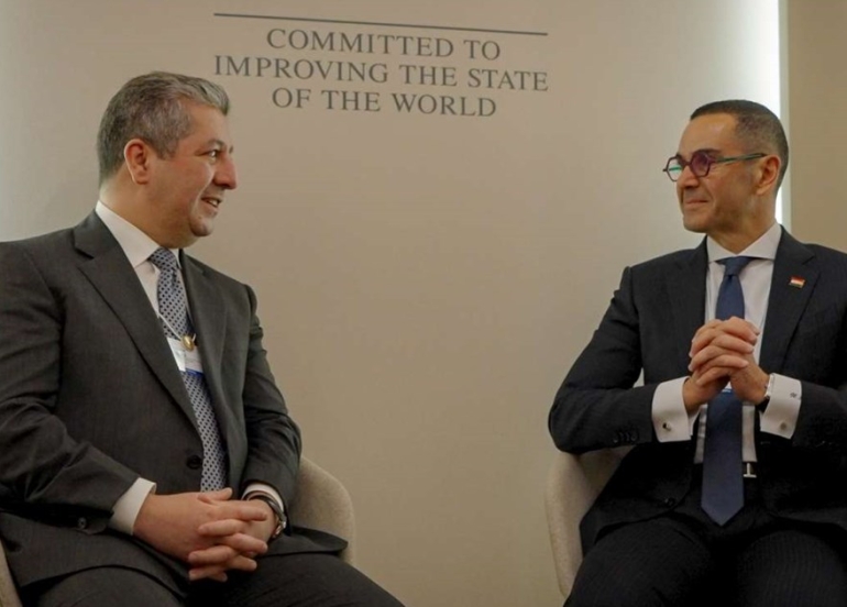 Prime Minister Masrour Barzani Holds High-Level Meetings at Davos