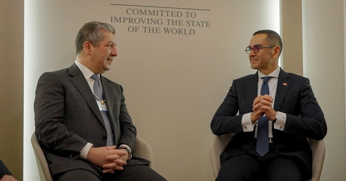 Prime Minister Masrour Barzani Holds High-Level Meetings at Davos