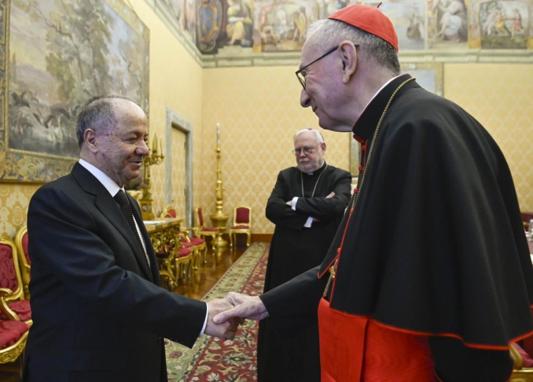 ئەمڕۆ چوارشەممە 21/1/2026، سەرۆک  بارزانی لە ڤاتیکان لەگەڵ پاپا فڕانسیس، پاپای ڤاتیکان کۆبووەوە.