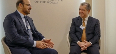 رئيس حكومة إقليم كوردستان يجتمع مع وزير شؤون مجلس الوزراء الإماراتي في دافوس