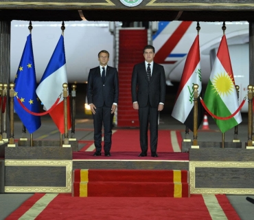 کــۆشــکــی ئـیــلــیــزێ: ئیمانوێل ماكرون سوپاسی نێچیرڤان بارزانی دەکات بۆ نێوەندگیرییەکەی لە سووریا