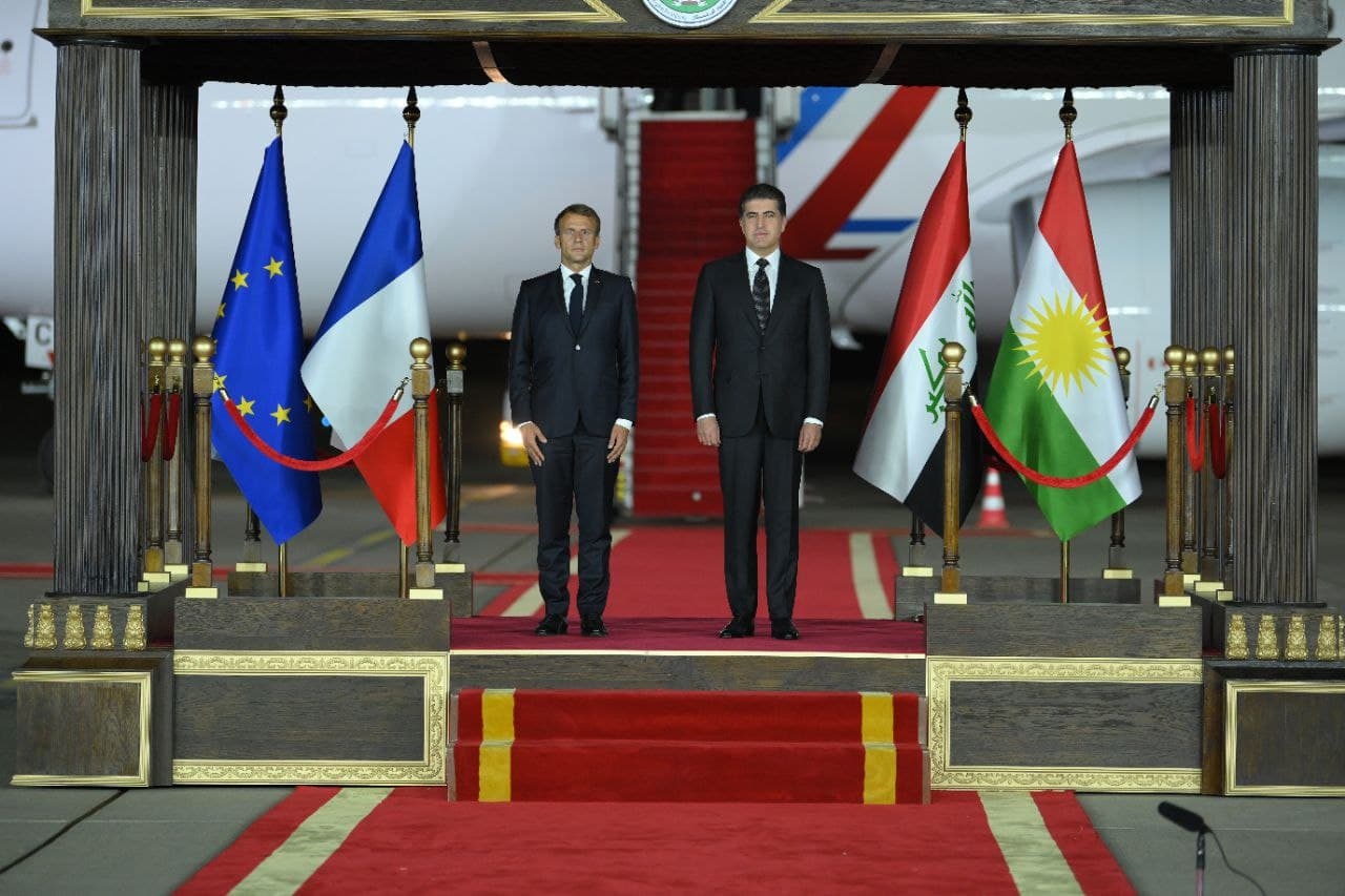 کــۆشــکــی ئـیــلــیــزێ: ئیمانوێل ماكرون سوپاسی نێچیرڤان بارزانی دەکات بۆ نێوەندگیرییەکەی لە سووریا