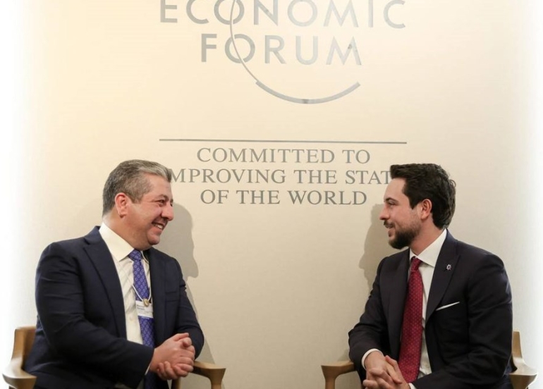 Prime Minister Masrour Barzani Holds Key Diplomatic Meetings at Davos, Discusses Iraq, Syria, and Regional Cooperation