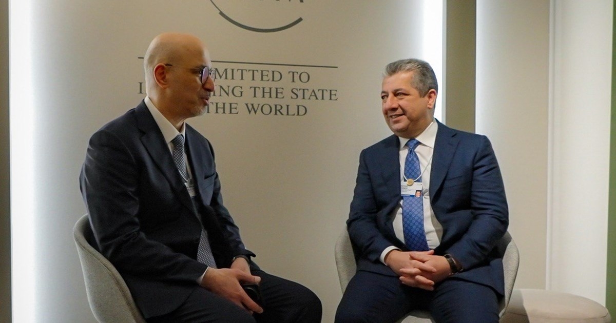 Prime Minister Masrour Barzani Holds Key Diplomatic Meetings at Davos, Discusses Iraq, Syria, and Regional Cooperation
