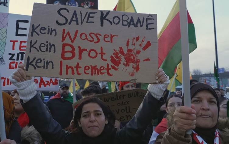 Kurd û Alman ji bo Rojavayê daketin qadan: Me doh parast em dê îro jî biparêzin