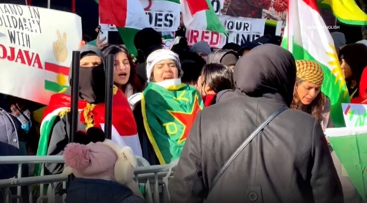 Amid Ceasefire Uncertainty, Kurds and Allies Rally in New York to Demand Justice for Rojava