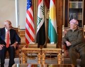 Tom Barrack û Serok Barzanî axivîn: Divê alîkarî here Kobaniyê