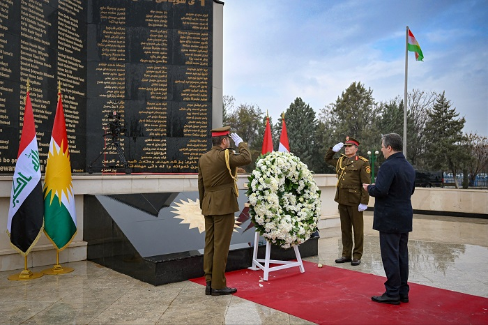 PM Masrour Barzani Honors Feb. 1 Attack Martyrs, Calls for Unity and Defense of Kurdish Rights