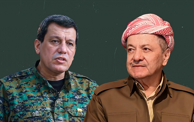 الرئيس بارزاني ومظلوم عبدي يتباحثان هاتفياً