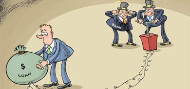 كاریكاتێر، قەرزی بان