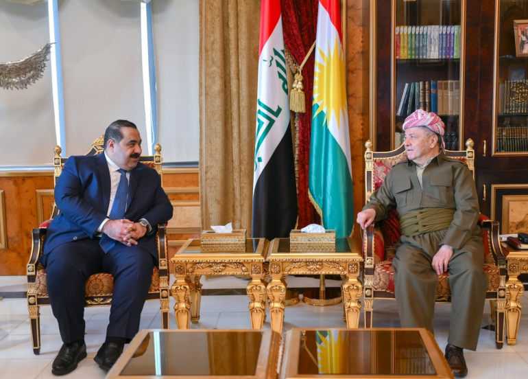 Serok Barzanî û Serokê Hevpeymaniya Ezim rewşa navçe û herêmê gotûbêj kirin