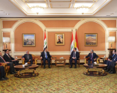 شاندێکی باڵای چوارچێوەی هەماهەنگی گەیشتە هەولێر و لە لایەن سەرۆکوەزیران مەسرور بارزانییەوە پێشوازی لێ کرا.