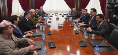 الرئيس بارزاني ووفد الإطار التنسيقي يناقشان ملفي انتخاب رئيس الجمهورية وتشكيل الحكومة