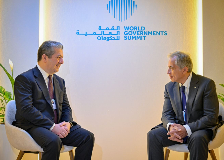 سەرۆکوەزیرانی هەرێمی کوردستان، لە چوارچێوەی بەشداریکردنی لە لووتکەی جیهانیی حکومەتەکان لە دوبەی، لەگەڵ جەعفەر حەسسان، سەرۆکوەزیرانی ئوردن کۆبووەوە.