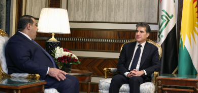 President Nechirvan Barzani meets with Muthanna al-Samarrai