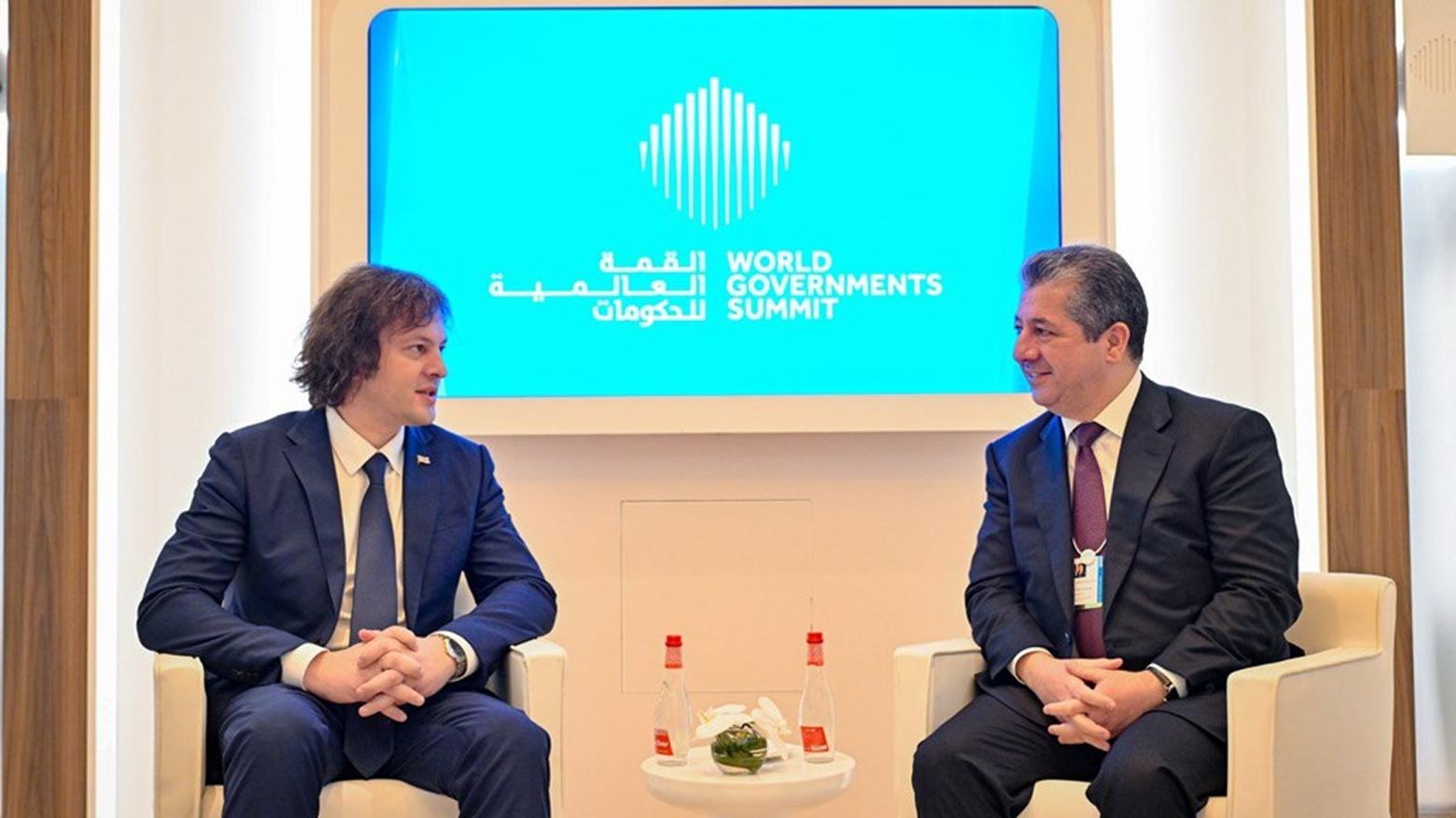 رئيس الحكومة يجتمع مع رئيس وزراء جورجيا ويجتمع مع نائب رئيس الوزراء وزير الداخلية الإماراتي