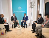 سەرۆکی حکوومەتی هەرێمی کوردستان لە دوبەی، لەگەڵ خالید ئەلعینانی، به‌ڕێوه‌به‌رى گشتيى ‏نوێی رێكخراوى نه‌ته‌وه‌ يه‌كگرتووه‌كان (UNESCO) کۆبووەوە.