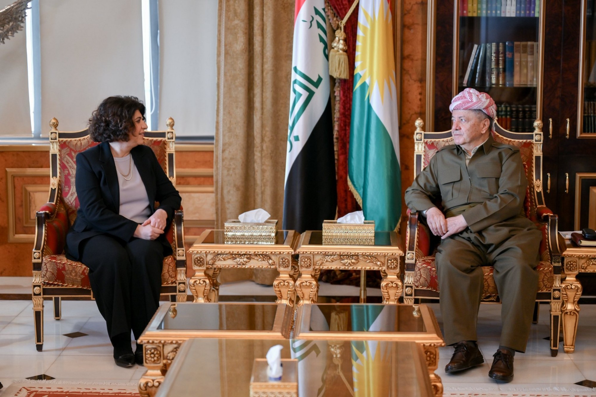 Serok Barzanî pêşwazî li Cîgira Seroka Parlamentoya Herêma Nordrhein-Westfalen a Almanya kir