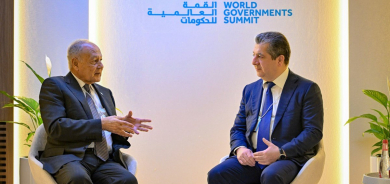 PM Masrour Barzani, Arab League Chief Discuss Iraq Presidency, Syria Stability at Dubai Summit