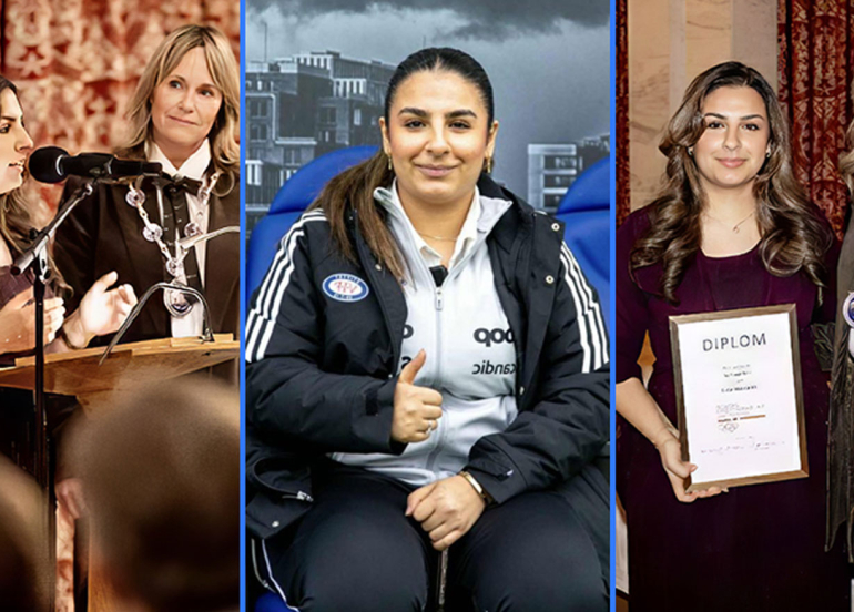 فتاةٌ كوردية تحصد جائزة أفضل رياضية شابة في النروج