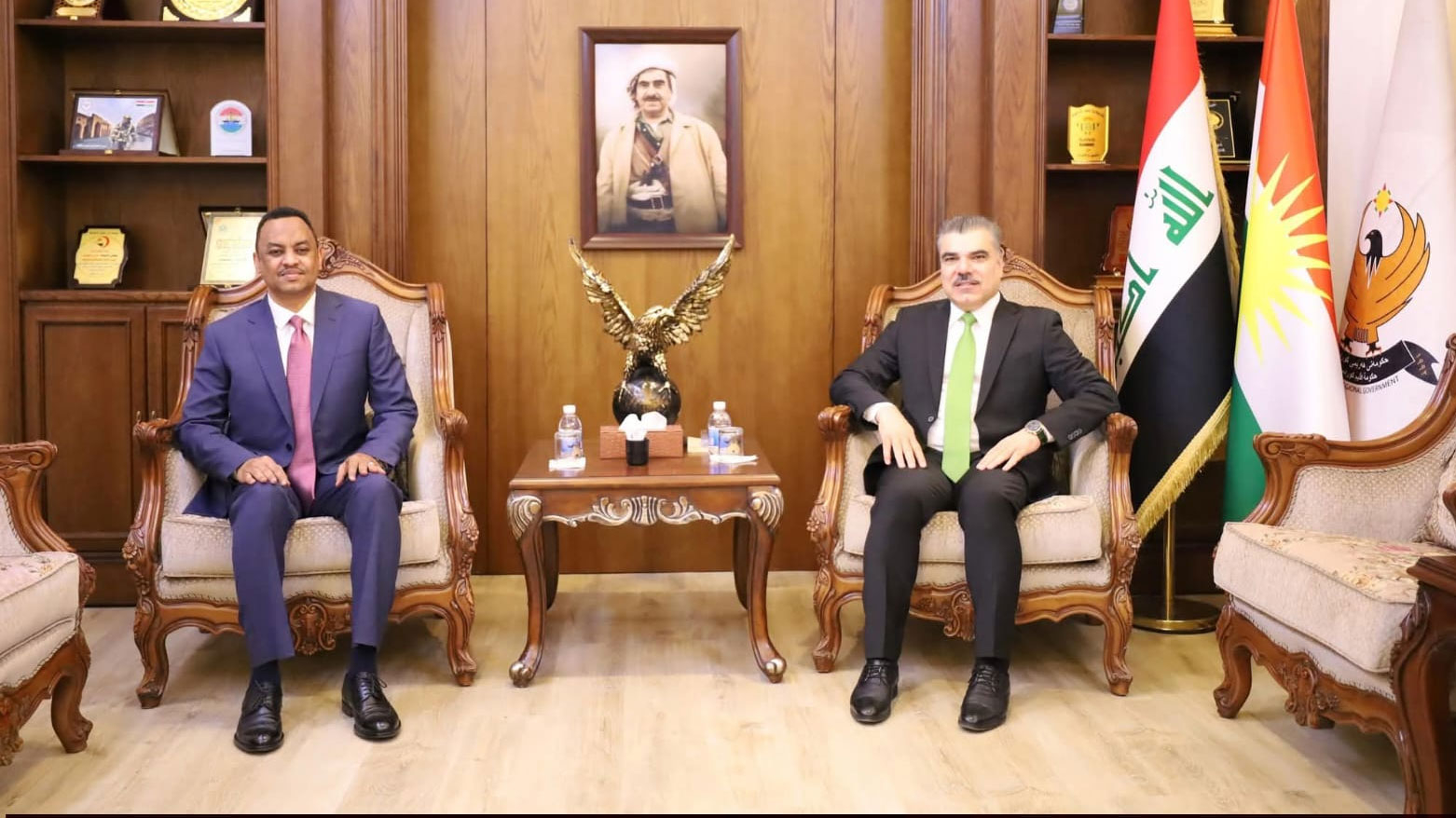 فارس عيسى يلتقي القائم بأعمال سفارة جمهورية الصومال الفدرالية في بغداد