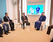 Serokê Hikûmetê li gel Serokê Lûtkeya Cîhanî ya Hikûmetan û Wezîrê Karûbarên Encûmena Wezîrên Îmaratê civiya