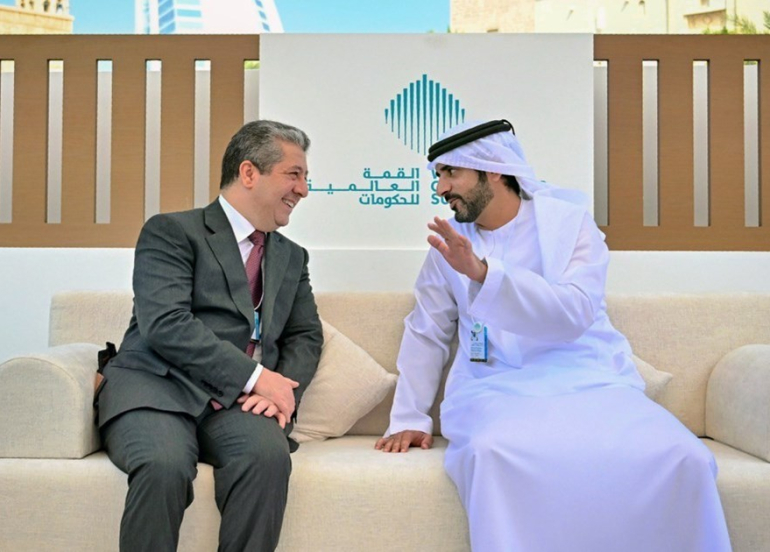 Serokê Hikûmetê li gel Welîahdê Dubeyî û Cîgirê Serokwezîrê Îmaratê civiya