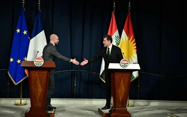 Wezîrê Derve yê Fransayê li Hewlêrê: Em ê piştgirî û alîkariya Herêma Kurdistanê bikin