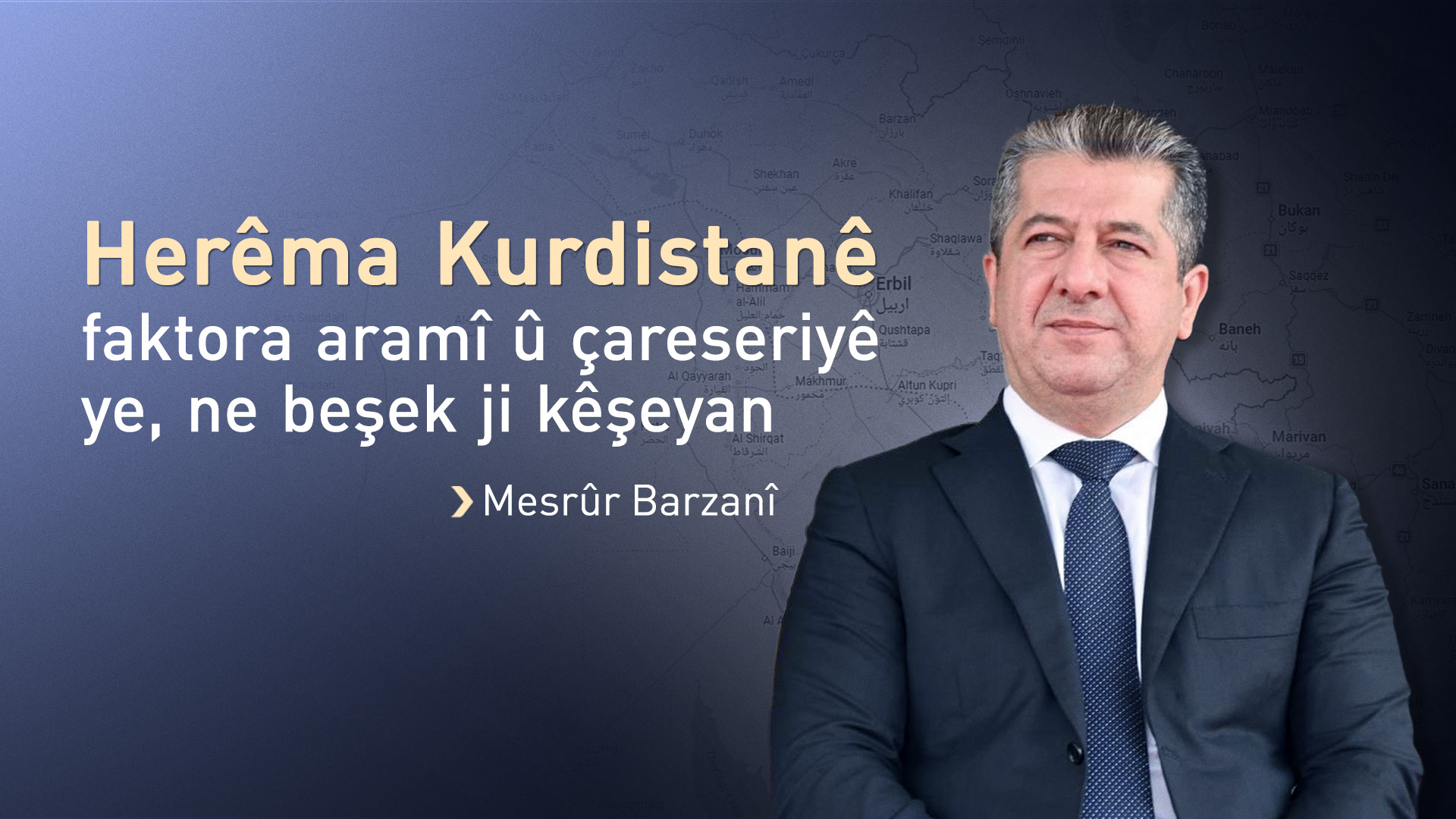 Mesrûr Barzanî: Divê mafên Kurdan di destûra nû ya Sûriyeyê de werin misogerkirin