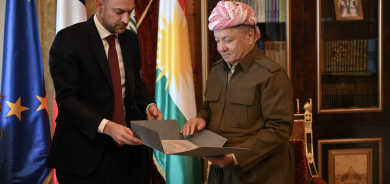 President Barzani and French Foreign Minister Discuss Peace Efforts in the Middle East