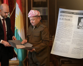 وزير خارجية فرنسا يسلّم الرئيس بارزاني رسالة الملا مصطفى بارزاني إلى شارل ديغول