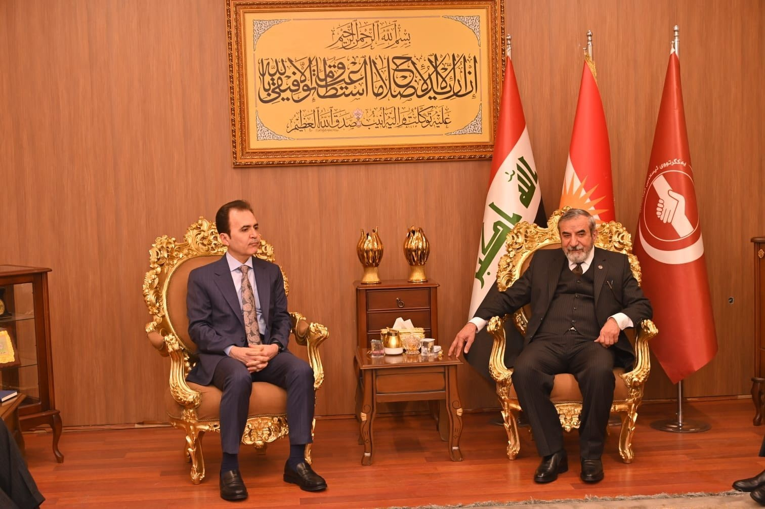 Mesrûr Barzanî şandeyek payebilind şande gel Yekgirtûya Îslamî