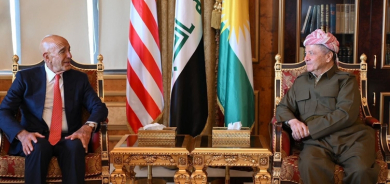 الرئيس مسعود بارزاني وتوم باراك يؤكدان ضرورة منع التوترات والقتال في سوريا