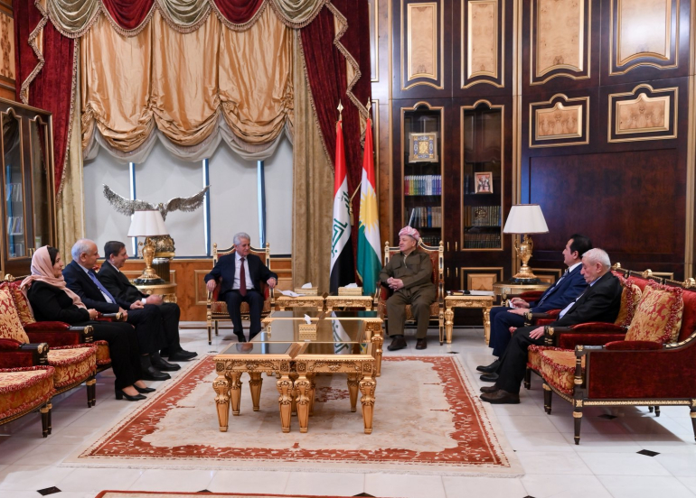 President Barzani Meets Kurdish National Council Leadership to Discuss Syria Developments