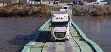 بارزاني الخيرية تسيّر 27 شاحنة مساعدات إلى روجافا مقدّمة من وزارة المالية والاقتصاد بالإقليم