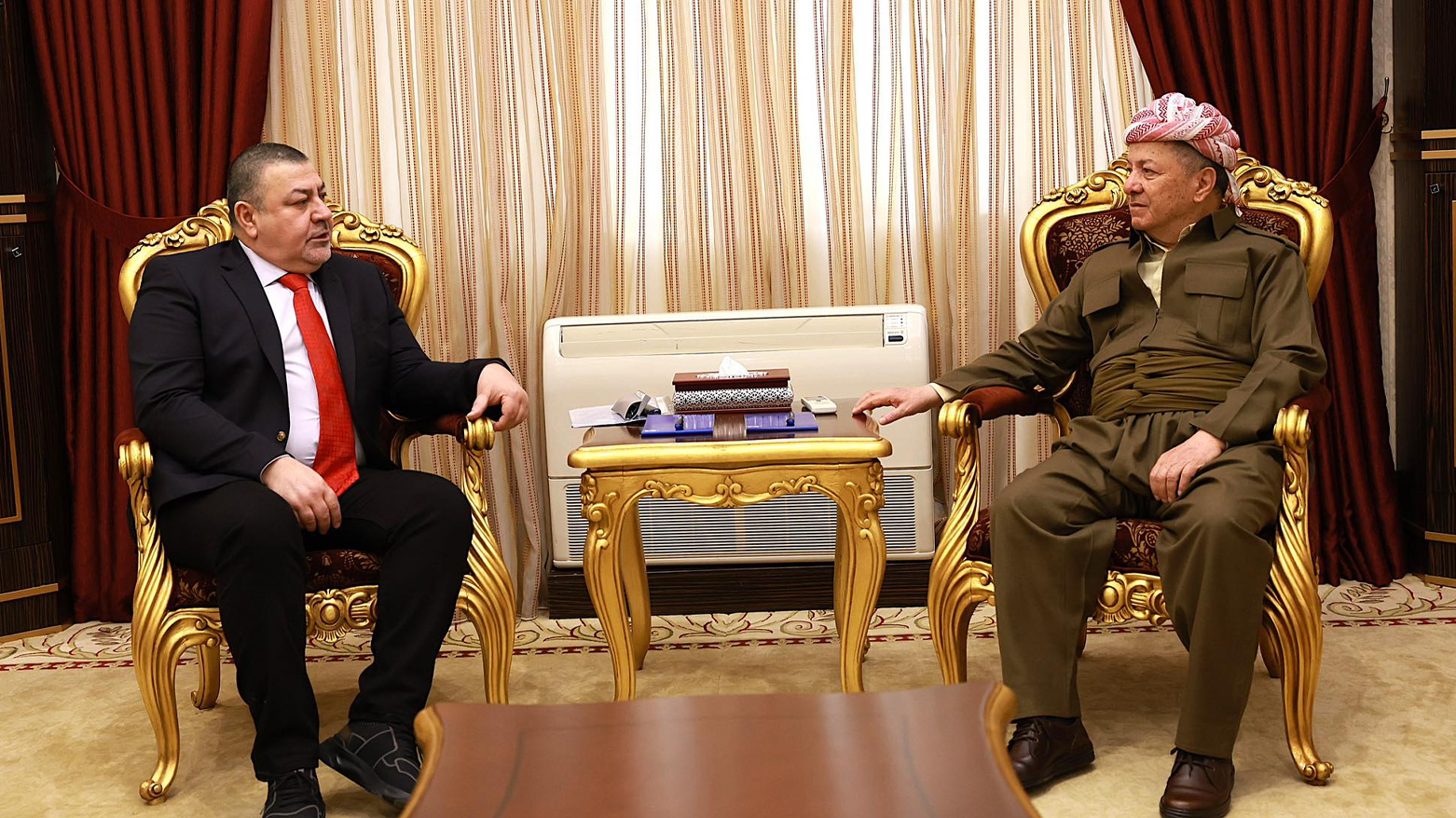 الرئيس بارزاني يستقبل الأمين العام للمؤتمر الوطني العراقي اراس حبيب