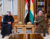 Serok Barzanî pêşwaziya     Xemîs Xencer kir