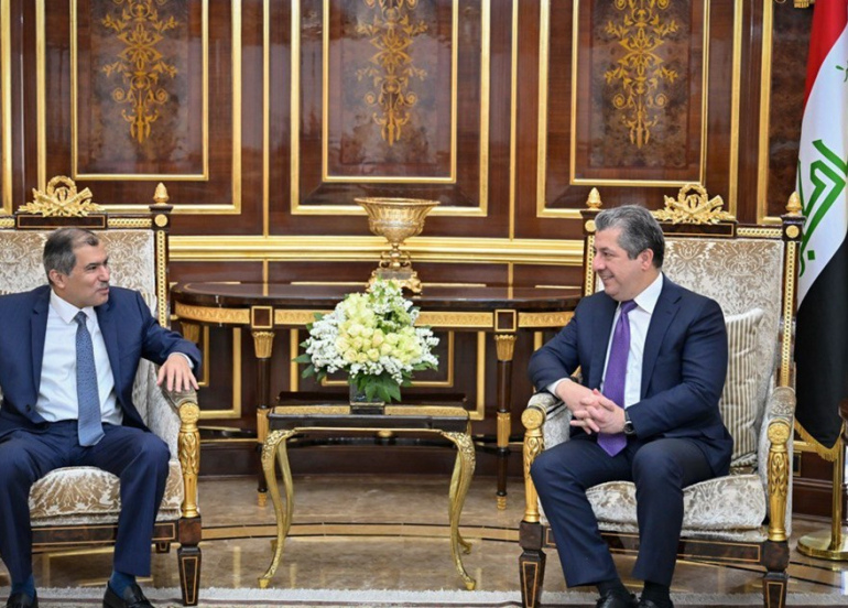 Prime Minister Masrour Barzani Receives the Ambassador of Kuwait