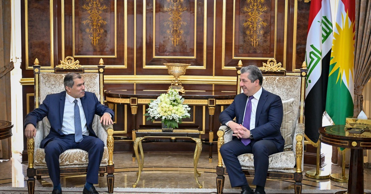 Prime Minister Masrour Barzani Receives the Ambassador of Kuwait