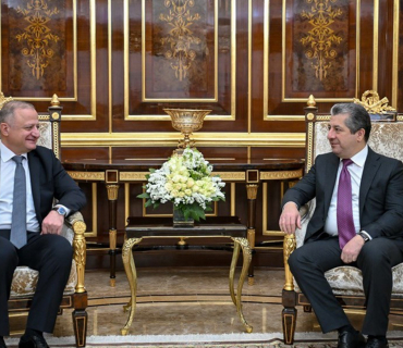 مەسرور بارزانی، سەرۆکی حکوومەتی هەرێمی کوردستان، پێشوازی لە ئارچیل دزولیاشڤیلی، باڵیۆزی جۆرجیا لە عێراق و ئوردن و لوبنان کرد.