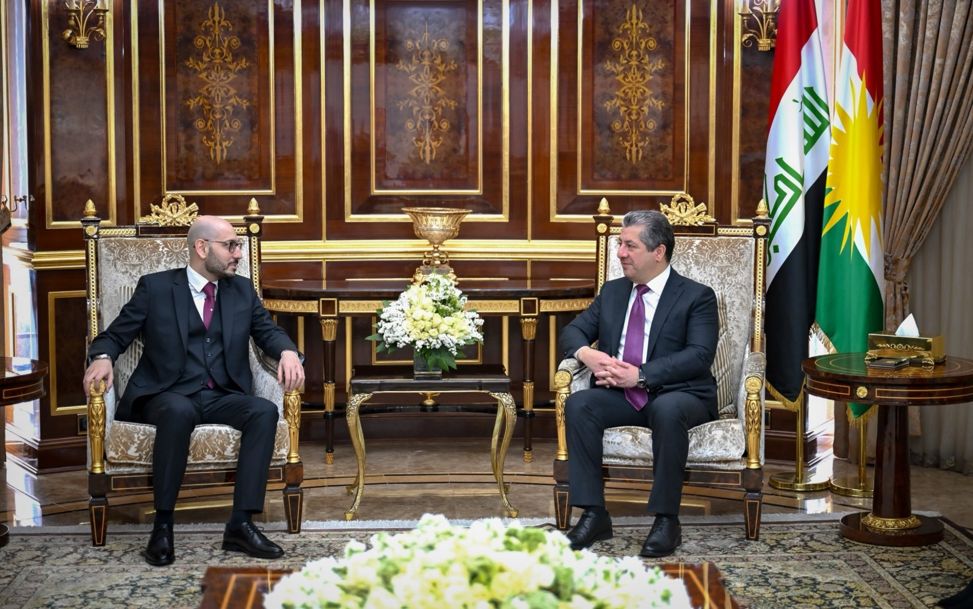 Serokê Hikûmetê û Balyozê Ermenîstanê li Iraqê behsa giringî û pêşxistina peywendiyên dualî kirin