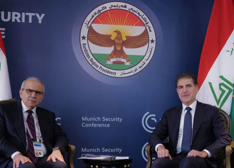 President Nechirvan Barzani and Lebanese Prime Minister Nawaf Salam discuss bilateral relations