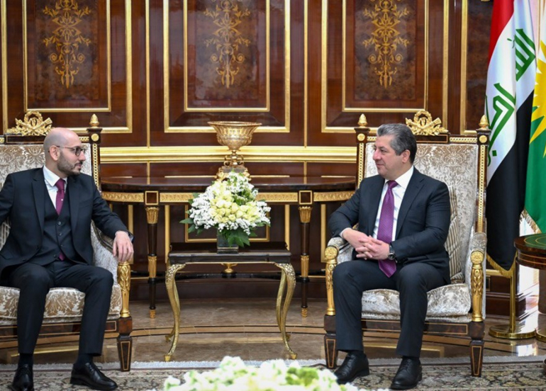 Prime Minister Masrour Barzani Receives Ambassador of Armenia