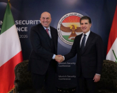 نيجيرفان بارزاني ووزير الدفاع الإيطالي يبحثان تطوير العلاقات وتعزيز التعاون الأمني