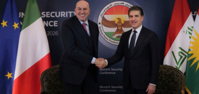 نيجيرفان بارزاني ووزير الدفاع الإيطالي يبحثان تطوير العلاقات وتعزيز التعاون الأمني