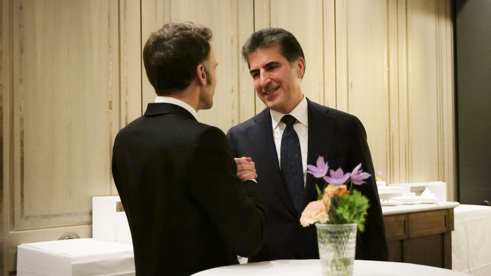 نيجيرفان بارزاني يلتقي ماكرون على هامش مؤتمر ميونيخ للأمن 2026