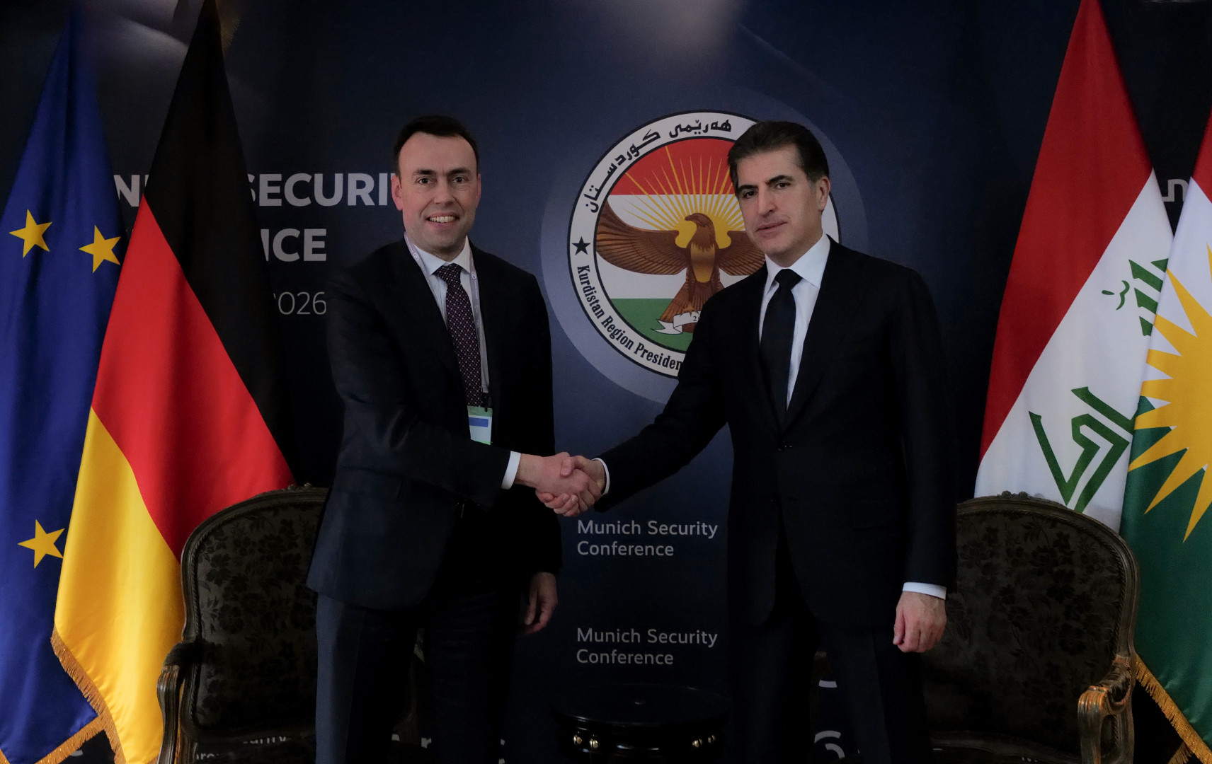 نێچيرڤان بارزانى سەرۆکی هەرێمی کوردستان سوپاسى ئه‌ڵمانيا ده‌كات