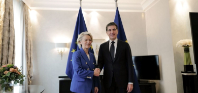 رئيسة المفوضية الأوروبية تشيد بدور نيجيرفان بارزاني واقليم كوردستان في المنطقة