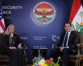 نێچیرڤان بارزانی، سەرۆکی هەرێمی کوردستان، لەگەڵ خاتوو ئالیسۆن هووکەر، بریکاری وەزارەتی دەرەوەی ئەمه‌ریکا بۆ کاروباری سیاسی کۆبووەوە.