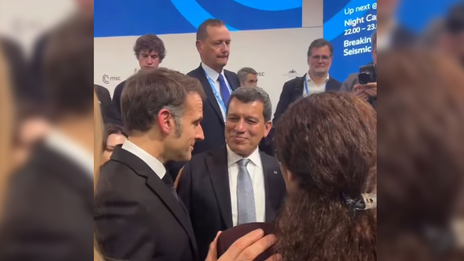 Mezlûm Ebdî û Emmanuel Macron li Munihê civiyan